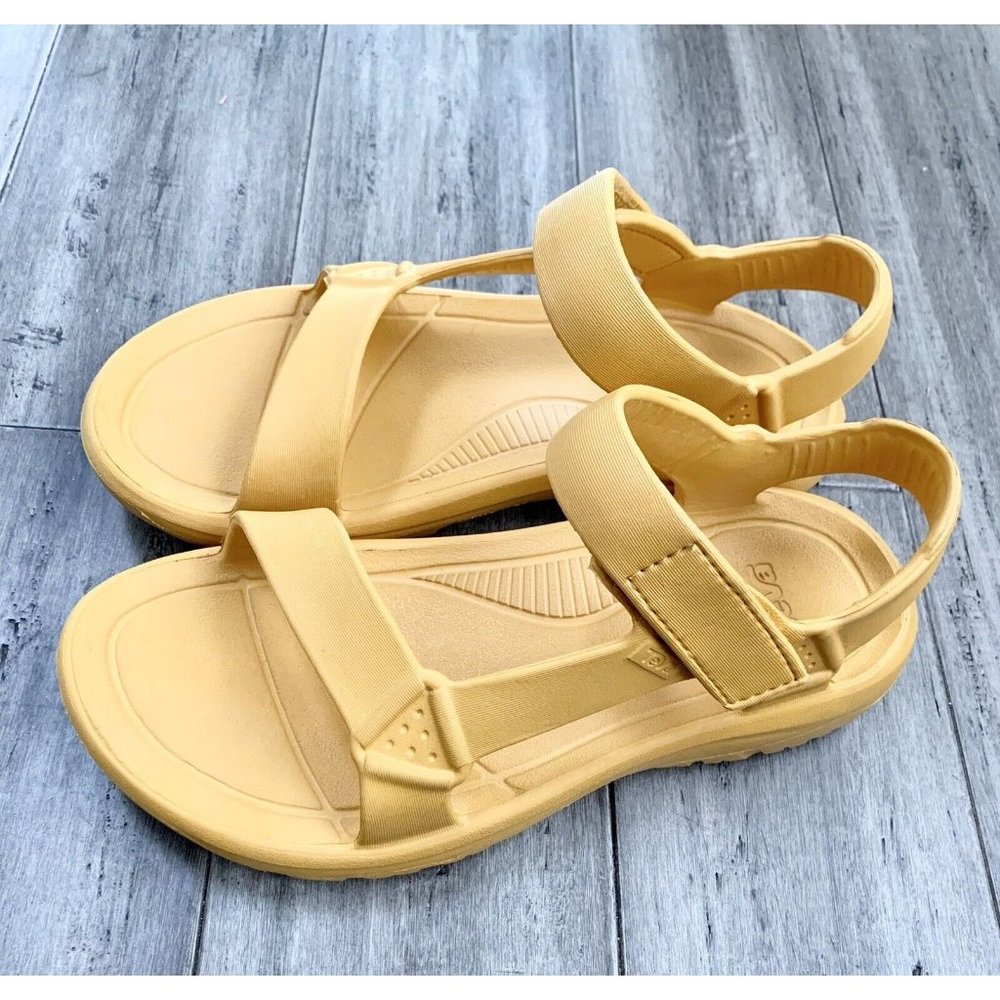 Teva Mustard Yellow Hurricane Drift Unisex All Rubber Outdoor Sandal M 8 W 10